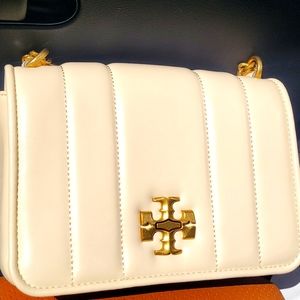 Tory Burch elegant ceme crossbody handbag with Chain